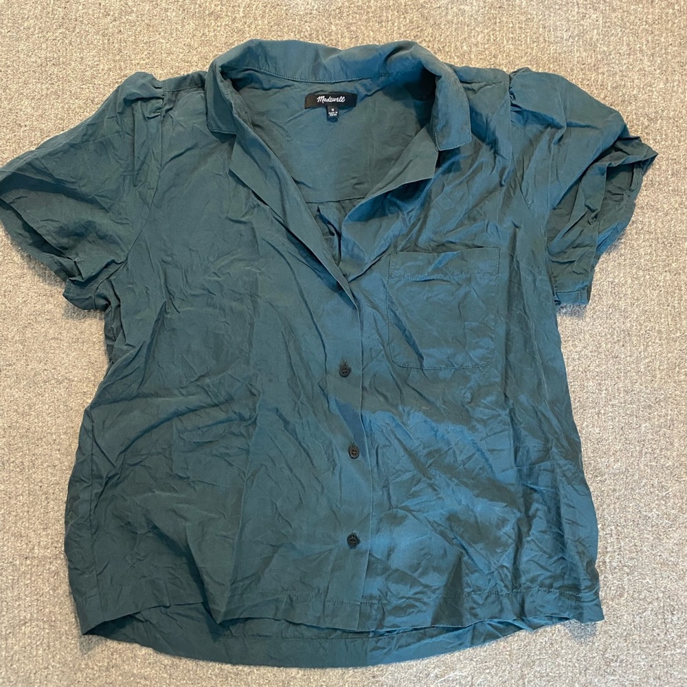 Madewell silk button down blouse